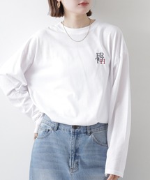 ゆったり 着やすい ロゴ刺繍 ロンT