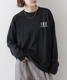 FUNALIVE（ファンアライブ）の「ゆったり 着やすい  ロゴ刺繍 ロンT（Tシャツ/カットソー）」