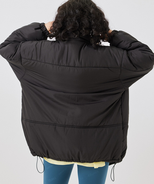 NERGY（ナージー）の「スタンドカラー中綿コート（ダウンジャケット/コート・レディース・ブラック/ホワイト・M）」の6枚目の写真