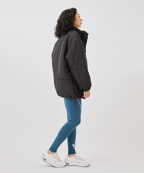 NERGY（ナージー）の「スタンドカラー中綿コート（ダウンジャケット/コート・レディース・ブラック/ホワイト・M）」の11枚目の写真