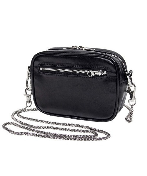 ROMANTIC CROWN（ロマンティッククラウン）の「A'GEM/9 × .kom『ROMANTIC CROWN/ロマンティッククラウン』SHINING LOGO MINI BAG/シャイニングロゴミニ バッグ（ショルダーバッグ・メンズ・シルバー/ブラック・FREE）」の9枚目の写真