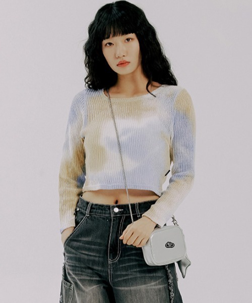 ROMANTIC CROWN（ロマンティッククラウン）の「A'GEM/9 × .kom『ROMANTIC CROWN/ロマンティッククラウン』SHINING LOGO MINI BAG/シャイニングロゴミニ バッグ（ショルダーバッグ・メンズ・シルバー/ブラック・FREE）」の12枚目の写真