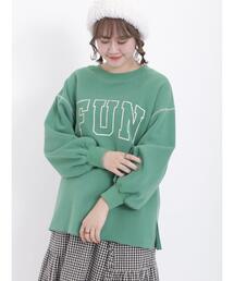 Samansa Mos2 | 裏ボアロゴプリントスウェット(Tシャツ/カットソー)