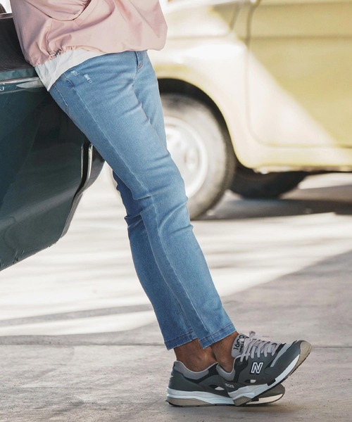 felkod(フィルコッド)の「mp11858-Smart Processe Stretch Denim Skinny Pants スキニーデニムパンツ(デニムパンツ・メンズ・ブルー系その他/ブラック系その他・M/S/L)」の3枚目の写真