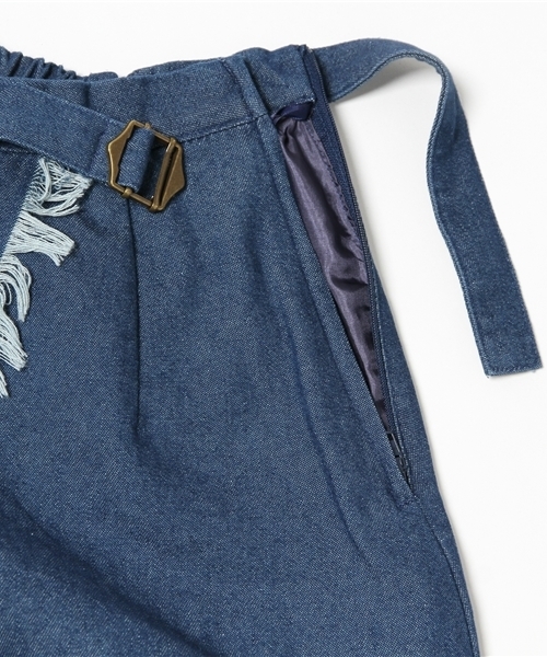 WEGO(ウィゴー)の「WEGO/ フリンジラップスカート(スカート・レディース・インディゴブルー/ホワイト系その他・FREE)」の7枚目の写真