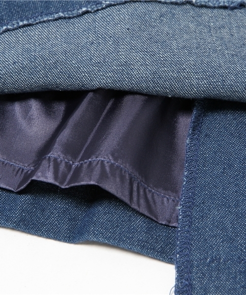 WEGO(ウィゴー)の「WEGO/ フリンジラップスカート(スカート・レディース・インディゴブルー/ホワイト系その他・FREE)」の8枚目の写真