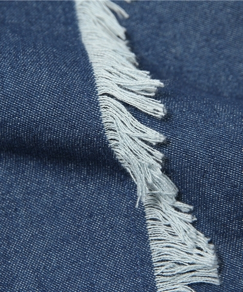 WEGO(ウィゴー)の「WEGO/ フリンジラップスカート(スカート・レディース・インディゴブルー/ホワイト系その他・FREE)」の9枚目の写真