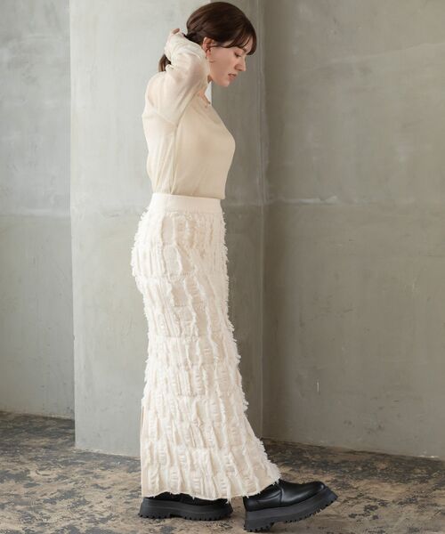 RETRO GIRL（レトロガール）の「ラメシアーインナー（Tシャツ/カットソー・レディース・ナチュラル/ブルー/ブラック/ブラウン・FREE）」の6枚目の写真