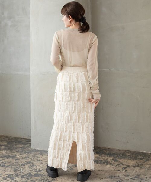 RETRO GIRL（レトロガール）の「ラメシアーインナー（Tシャツ/カットソー・レディース・ナチュラル/ブルー/ブラック/ブラウン・FREE）」の8枚目の写真