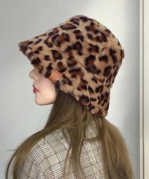 PARKHURST レオパード ヒョウ柄 ファーハット デッドストック PARKHURST レオパード ヒョウ柄 ファーハット デッドストック