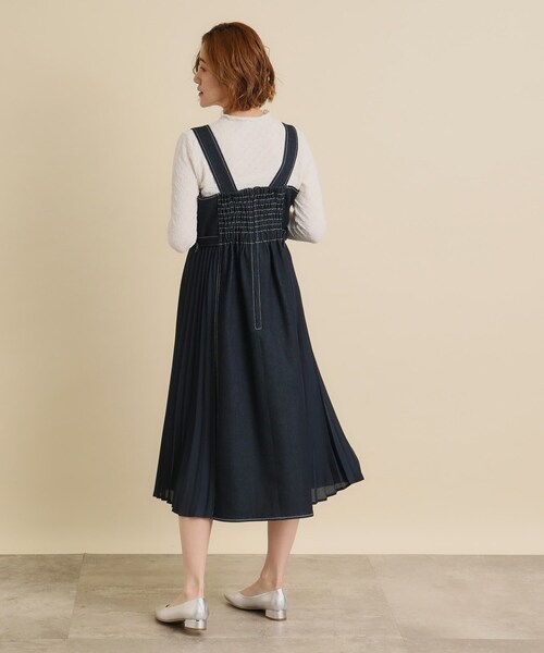 grove(グローブ)の「【低身長さん向けー8cm】キレイに決まる!脇プリーツジャンドレ(ワンピース・レディース・ブラック/ネイビー・01/02/03/04/05)」の8枚目の写真