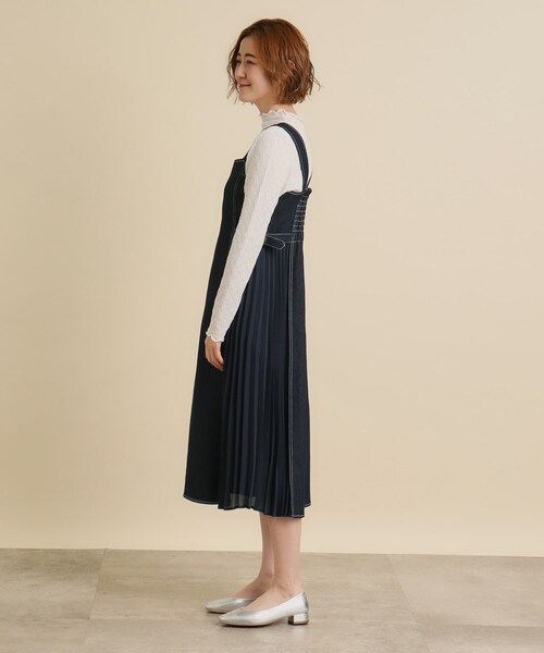 grove(グローブ)の「【低身長さん向けー8cm】キレイに決まる!脇プリーツジャンドレ(ワンピース・レディース・ブラック/ネイビー・01/02/03/04/05)」の12枚目の写真