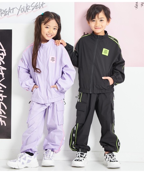 ANAP kids（アナップキッズ）の「パイピングラインジョガーパンツ（その他パンツ・キッズ・ラベンダー/ブラック・120cm/100cm/130cm/110cm）」の18枚目の写真