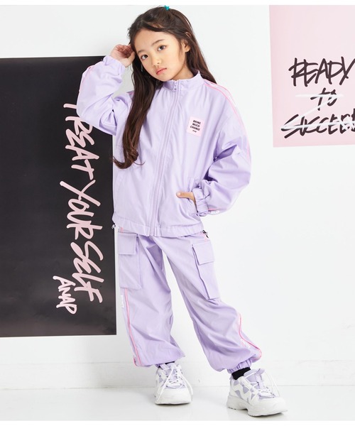 ANAP kids（アナップキッズ）の「パイピングラインジョガーパンツ（その他パンツ・キッズ・ラベンダー/ブラック・120cm/100cm/130cm/110cm）」の16枚目の写真