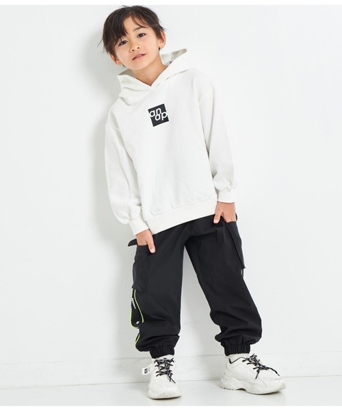 ANAP kids（アナップキッズ）の「パイピングラインジョガーパンツ（その他パンツ・キッズ・ラベンダー/ブラック・120cm/100cm/130cm/110cm）」の6枚目の写真