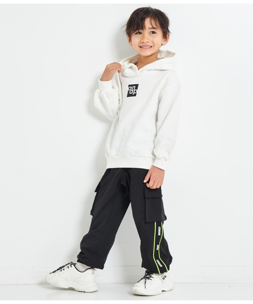 ANAP kids（アナップキッズ）の「パイピングラインジョガーパンツ（その他パンツ・キッズ・ラベンダー/ブラック・120cm/100cm/130cm/110cm）」の8枚目の写真