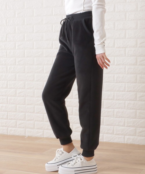 LCB-2312-004 パンツ スウェット 裏起毛 ボア ハイウエスト ウ LCB-2312-004 パンツ スウェット 裏起毛 ボア ハイウエスト ウ
