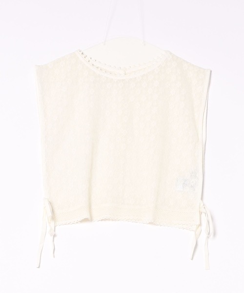 POU DOU DOU（プードゥドゥ）の「コットンネットレースベスト（ベスト・レディース・キナリ/ブラック・3）」の20枚目の写真