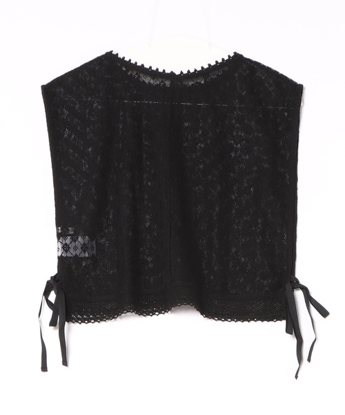 POU DOU DOU（プードゥドゥ）の「コットンネットレースベスト（ベスト・レディース・キナリ/ブラック・3）」の21枚目の写真