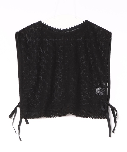POU DOU DOU（プードゥドゥ）の「コットンネットレースベスト（ベスト・レディース・キナリ/ブラック・3）」の22枚目の写真