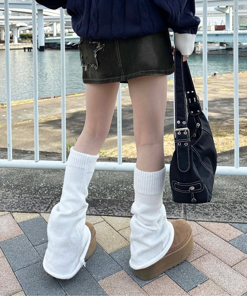 sedacle girl（セダクルガール）の「スターデザインデニムスカパン（デニムスカート・レディース・ブラック・FREE）」の5枚目の写真