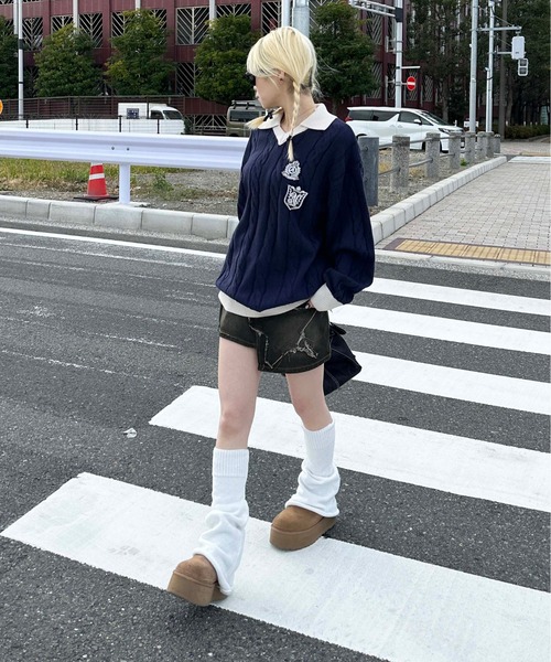 sedacle girl（セダクルガール）の「スターデザインデニムスカパン（デニムスカート・レディース・ブラック・FREE）」の7枚目の写真