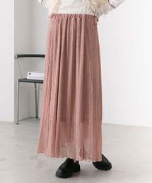 【forksy.】ラメプリーツロングスカート