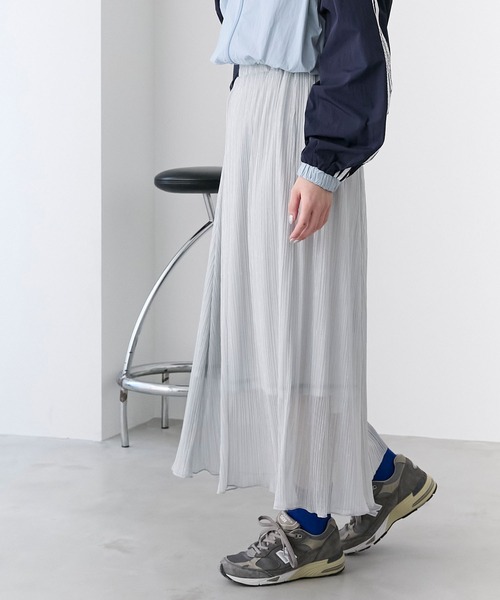 セール】【forksy.】ラメプリーツロングスカート（スカート）｜forksy