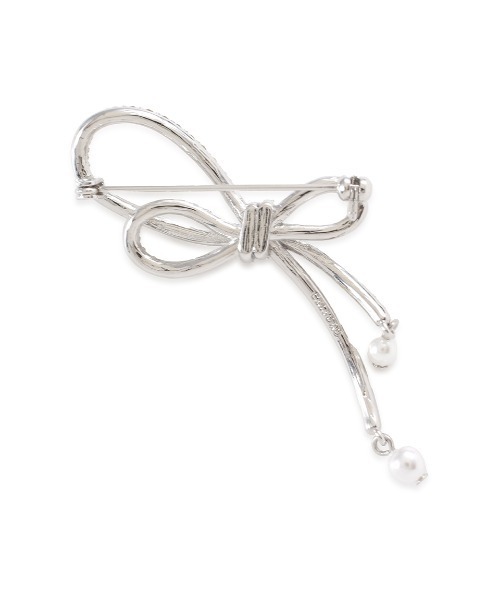 CELFORD（セルフォード）の「ノットリボンビジューブローチ（ブローチ/コサージュ・レディース・シルバー/ゴールド・FREE）」の3枚目の写真