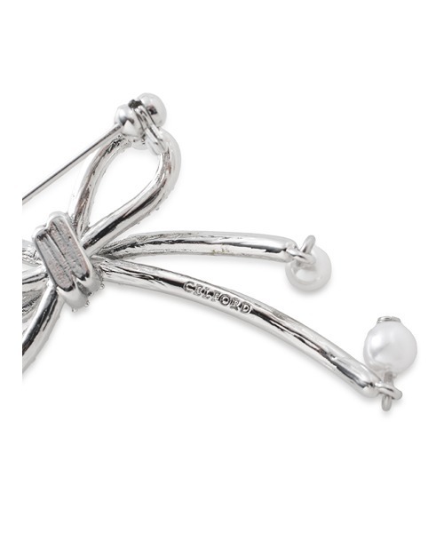 CELFORD（セルフォード）の「ノットリボンビジューブローチ（ブローチ/コサージュ・レディース・シルバー/ゴールド・FREE）」の9枚目の写真