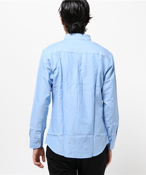 ARCADE（アーケード）の「秋 ボタンダウン オックスフォードシャツ/選べるマルチ釦&ノーマル釦 GELEONE（シャツ/ブラウス・メンズ・サックスブルー系2/ネイビー/ホワイト/ネイビー系2/グレー/ホワイト系2/サックスブルー/グレー系2・M/L/LL）」の17枚目の写真