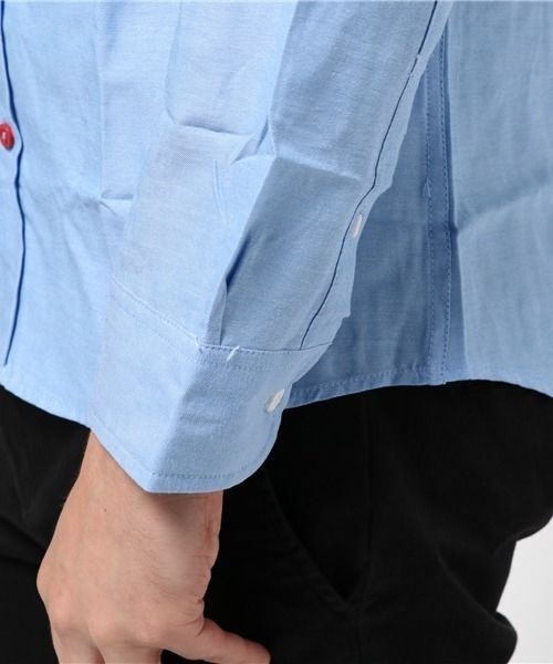 ARCADE（アーケード）の「秋 ボタンダウン オックスフォードシャツ/選べるマルチ釦&ノーマル釦 GELEONE（シャツ/ブラウス・メンズ・サックスブルー系2/ネイビー/ホワイト/ネイビー系2/グレー/ホワイト系2/サックスブルー/グレー系2・M/L/LL）」の20枚目の写真