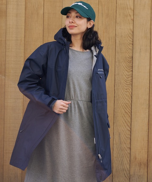 Eddie Bauer（エディーバウアー）の「レインパック トレンチコート（トレンチコート・レディース・ブラック/ダークインディゴブルー・L/M/S）」の2枚目の写真