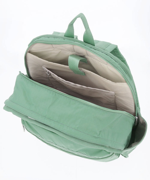 LeSportsac（レスポートサック）の「ROUTE BACKPACK セージグリーン