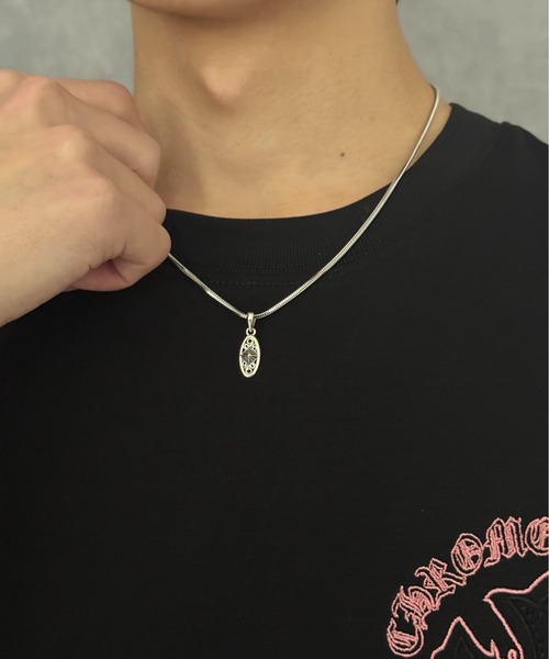 ネックレス 「blatto 925silver」925シルバートップ　プレート　ネックレス　 bla-necklace-f013 メンズ レディース blatto（ブラット）の「blatto 925silver925シルバートップ パール