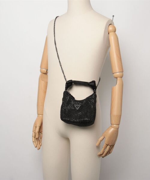 Guess（ゲス）の「LUA Mini Hobo（ハンドバッグ・レディース・ブラック・ONE SIZE）」の14枚目の写真