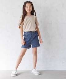 coca（coca） | キッズ ロールアップデニムショートパンツ(デニムパンツ)