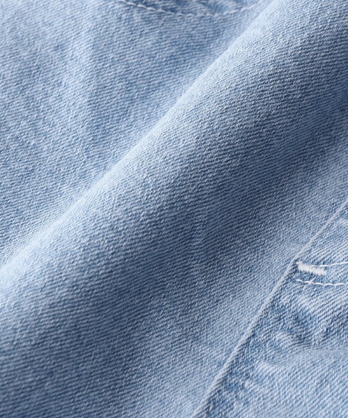 coca（coca）（コカ）の「キッズ ロールアップデニムショートパンツ（デニムパンツ・キッズ・ライトブルー/ブルー・120/110/140/130）」の13枚目の写真