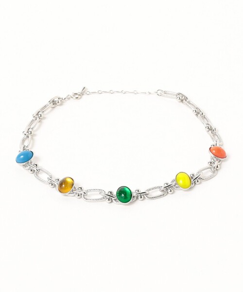 Ray BEAMS（レイビームス）の「Ray BEAMS / チェーン 5ストーン チョーカー（チョーカー・レディース・シルバー・ONE SIZE）」の5枚目の写真