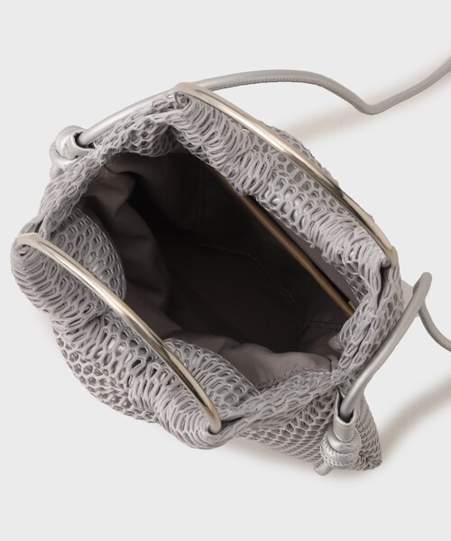 GALLEST（ギャレスト）の「【CONTROL FREAK】メッシュコンビリングバッグ（ハンドバッグ・レディース・アイボリー/シルバー/ネイビー・00）」の11枚目の写真