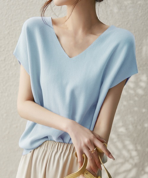 セール】ニットトップス レディース 韓国春秋夏服（ニット