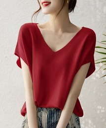 ニットトップス レディース 韓国春秋夏服