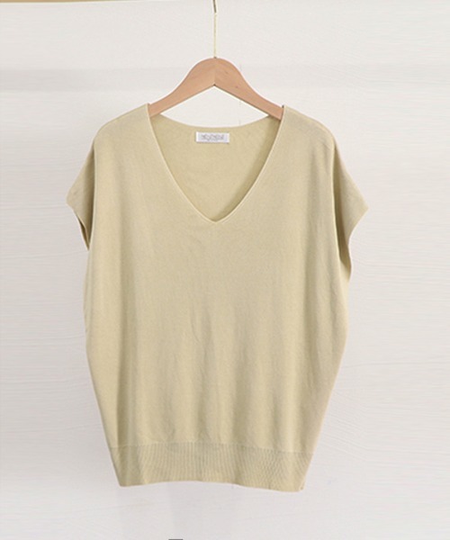 Miniministore(ミニミニストア)の「ニットトップス レディース 韓国春秋夏服(ニット/セーター・レディース・ブラック/ベージュ/ネイビー/オフホワイト/ミント/ブルーグレー/ラベンダー/ブルーグリーン/アイボリー/ライトブルー/イエロー×グリーン/ライトグレー/ピンク/ワインレッド/ダークベージュ/ロイヤルブルー/イエロー/ダークパープル/ライトイエロー・FREE)」の20枚目の写真