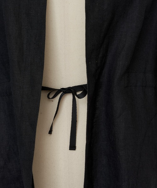 BEARDSLEY（ビアズリー）の「袖レースリネン羽織（ノーカラー