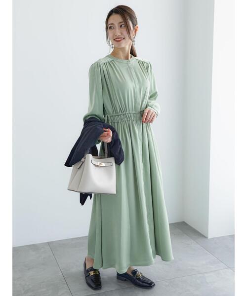 Te chichi（テチチ）の「ウエストドロストワンピース（ワンピース・レディース・ネイビー/グリーン/サックスブルー・F）」の10枚目の写真