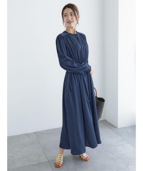Te chichi（テチチ）の「ウエストドロストワンピース（ワンピース・レディース・ネイビー/グリーン/サックスブルー・F）」の12枚目の写真