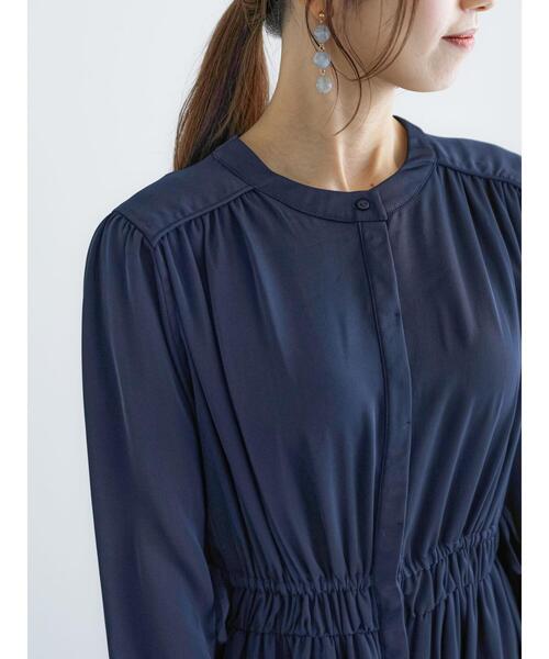 Te chichi（テチチ）の「ウエストドロストワンピース（ワンピース・レディース・ネイビー/グリーン/サックスブルー・F）」の15枚目の写真