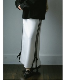 AMAIL | Line ribbon jersey skirt(スカート)