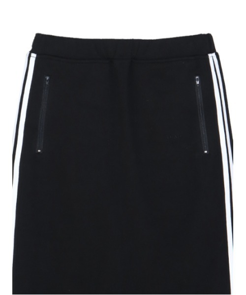 AMAIL（アマイル）の「Line ribbon jersey skirt（スカート・レディース・ブラック/ホワイト・FREE）」の10枚目の写真
