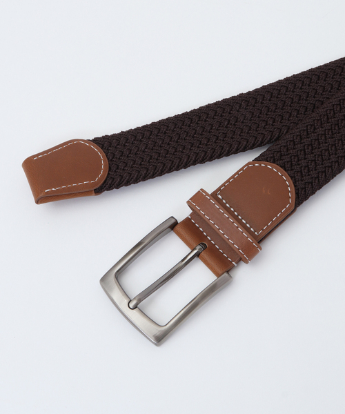 MEN'S MELROSE（メンズメルローズ）の「ゴムメッシュベルト（ベルト・メンズ・ブラック/ブラウン/ベージュ・9）」の7枚目の写真